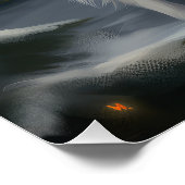 雪の素晴らしクリスマスにピレネーの犬 ポスター (コーナー)