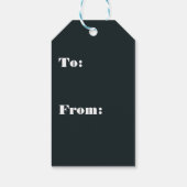 雪の素朴多い冬林山 ギフトタグ (裏面)