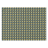 雪の素朴多い冬林山 テーブルクロス (正面(横))