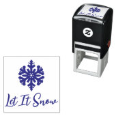 雪の紫の雪の結晶 セルフインキングスタンプ (インサイチュ)