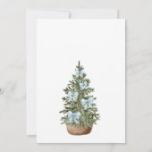 雪の結晶がやってくる！ベイビーシャワーパーティー 招待状 (裏面)