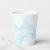 雪の結晶がベビーシャワーの途中にある 紙コップ (裏面)