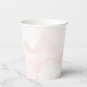 雪の結晶がベビーシャワーの途中にある 紙コップ (裏面)