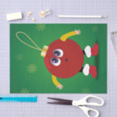 雪の結晶が可愛いクリスマスオーナメント 薄葉紙 (クラフト)