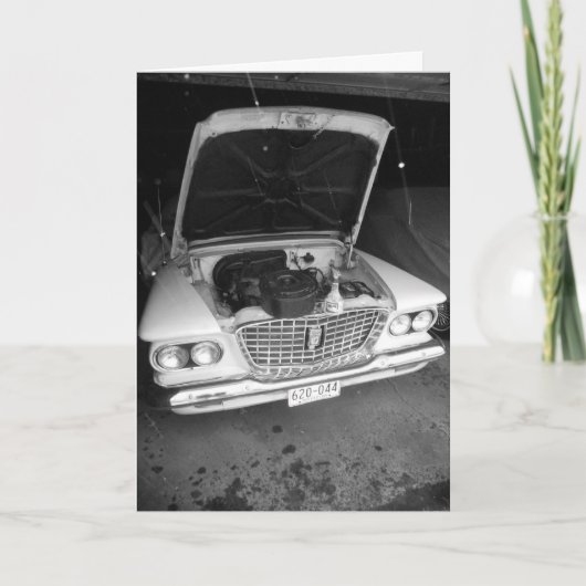 雪の結晶が舞う ブラック＆ホワイト ヴァリアント 快復を願う カード (正面)