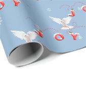 雪の結晶で喜びと鳩 ラッピングペーパー (ロールコーナー)
