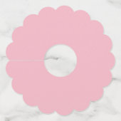 雪の結晶で40歳のパーソナライズされた誕生日 ワイングラスタグ (裏面)