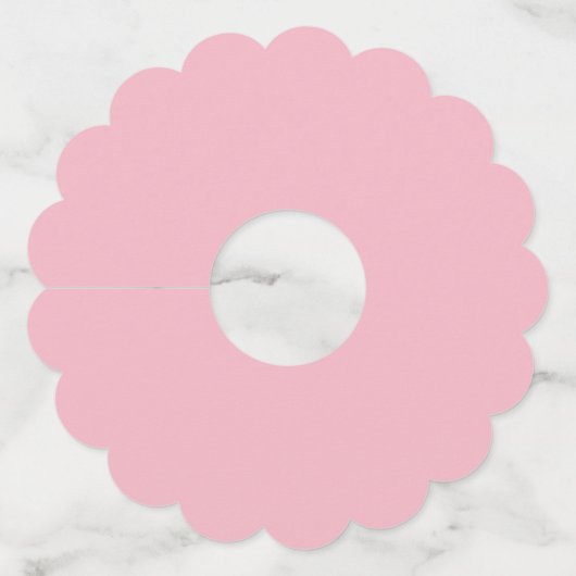 雪の結晶で40歳のパーソナライズされた誕生日 ワイングラスタグ (裏面)