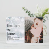 雪の結晶とクリスマスの写真 カップル 意味 シーズンカード (スタンド正面)