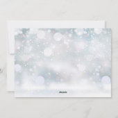 雪の結晶とクリスマスの写真 カップル 意味 シーズンカード (裏面)