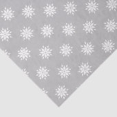 雪の結晶とクリスマスグレーと白 薄葉紙 (詳細)