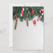 雪の結晶とスイーツのクリスマス パーティー 招待状 (裏面)