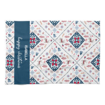 雪の結晶とトナカイを持つ北欧クリスマス