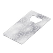 雪の結晶とライト クレジットカード栓抜き (裏面アングル)