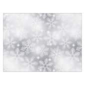 雪の結晶とライト テーブルクロス (正面(横))