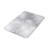 雪の結晶とライト バスマット (アングル)