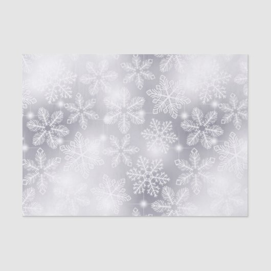 雪の結晶とライト 薄葉紙 (正面)