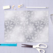 雪の結晶とライト 薄葉紙 (クラフト)