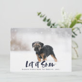 雪の結晶と冬の写真でクリスマスを祝おう シーズンカード (スタンド正面)