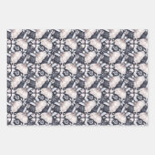 雪の結晶と妖精のクリスマス ラッピングペーパーシート (正面3)