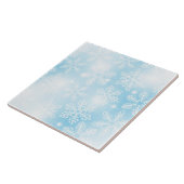 雪の結晶と青の光 タイル (側面)