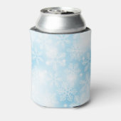 雪の結晶と青の光 缶クーラー (缶裏面)