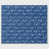 雪の結晶にクリスマスの楽しいテキスト   ラッピングペーパー (フラット)