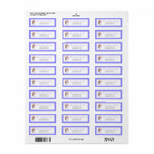 雪の結晶のアドレスを持つメリークリスマスシーズー(犬)Tzu ラベル (フルシート)