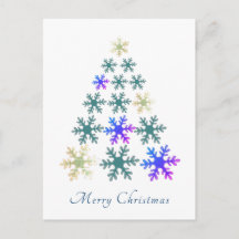 雪の結晶のクリスマスツリー メリークリスマス ホリデー