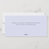 雪の結晶のクリスマスツリー　-　企業の新年の挨 シーズンカード (裏面)