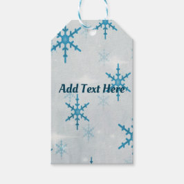 雪の結晶のクリスマスパーソナライズされた ギフトタグ