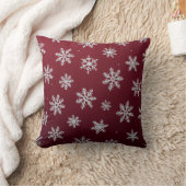雪の結晶のクリスマスピロー クッション (ブランケット)
