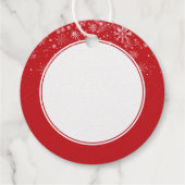 雪の結晶のクリスマス タグ（お名前入りのギフト） フェイバータグ (裏面)