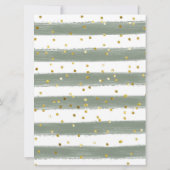 雪の結晶のクリスマス ブライダルシャワー 招待状 (裏面)