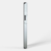 雪の結晶のクローズアップショット iPhoneケース (右側面)