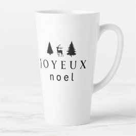 雪の結晶のジュアイユ・ノエル クリスマス デザイン カフェラテマグ