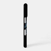雪の結晶のスマホケース（ダーク） iPhone 16ケース (右側面)