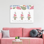 雪の結晶のティアドロップツリーキャンバス印刷 キャンバスプリント (インサイチュ (リビング))