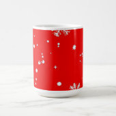雪の結晶のデザイン コーヒーマグカップ (中央)