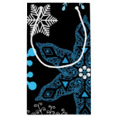 雪の結晶のパターン	 スモールペーパーバッグ (裏面)