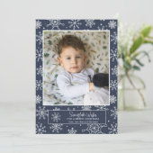 雪の結晶のホリデーカード シーズンカード (スタンド正面)