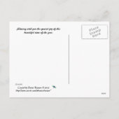 雪の結晶のポストカードの伝説 シーズンポストカード (裏面)