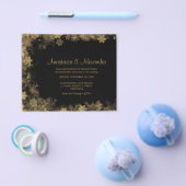 雪の結晶の予算 ウェディングセレモニーへの招待状。 チラシ (シングル)