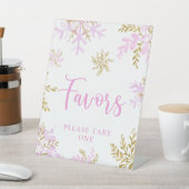 雪の結晶の冬のシャワーの好意 台座サイン (インサイチュ)