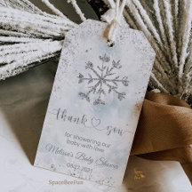 雪の結晶の冬のベイビーシャワー