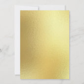 雪の結晶の冬の結婚前お披露目招待状 招待状 (裏面)