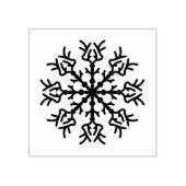 雪の結晶の冬 ラバースタンプ (インプリント)