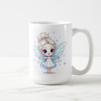 雪の結晶の妖精のマグ コーヒーマグカップ
