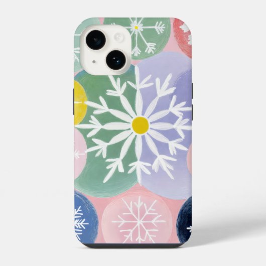雪の結晶の星座 iPhoneケース (裏面)