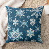 雪の結晶の枕 クッション (ブランケット)